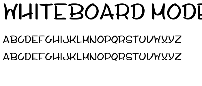 Whiteboard Modern Demo font